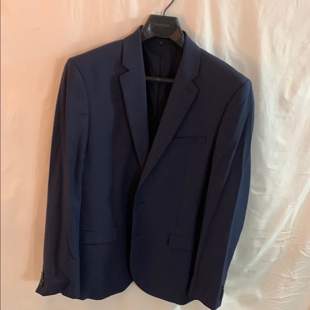 Express Navy Blue Slim-Fit Suit